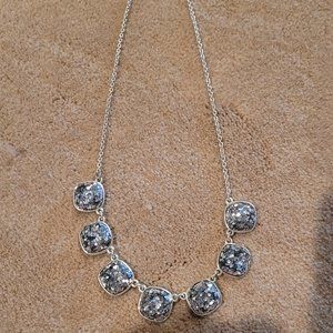 Silver Glitter Neclace